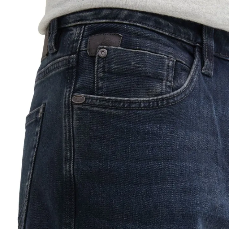 TOM TAILOR Jean slim denim dark stone blue black Josh Homme BLEU FONCE