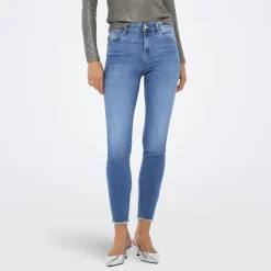 ONLY Jean slim taille normale Femme BLEU Clearance