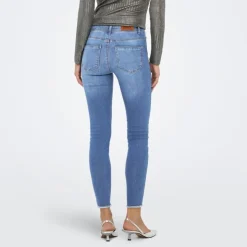 ONLY Jean slim taille normale Femme BLEU Clearance