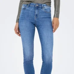 ONLY Jean slim taille normale Femme BLEU Clearance