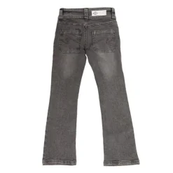 LEE COOPER Jean évasé poches avant avec couronne brodé fille Enfant GRIS