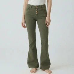 LES TROPEZIENNES PAR M.BELARBI Jeans atlas Femme KAKI New