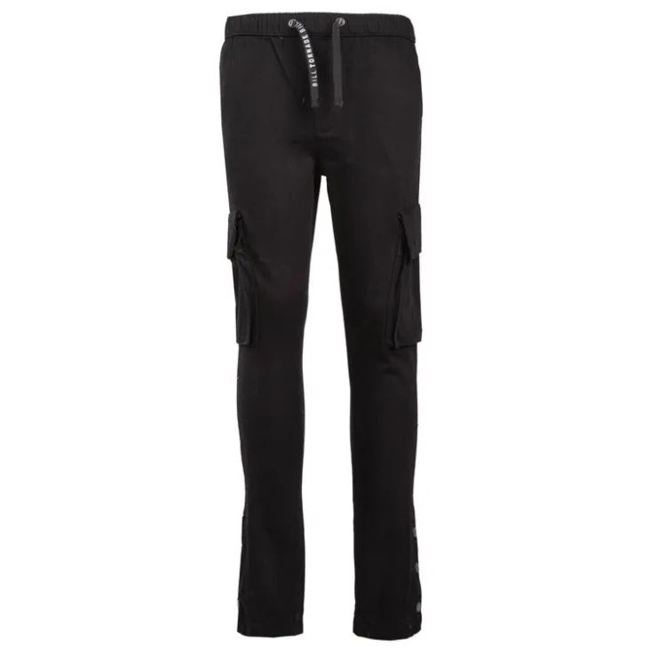 BILL TORNADE Jogging cargo uni 100% coton Homme NOIR Outlet