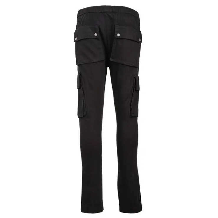 BILL TORNADE Jogging cargo uni 100% coton Homme NOIR Outlet