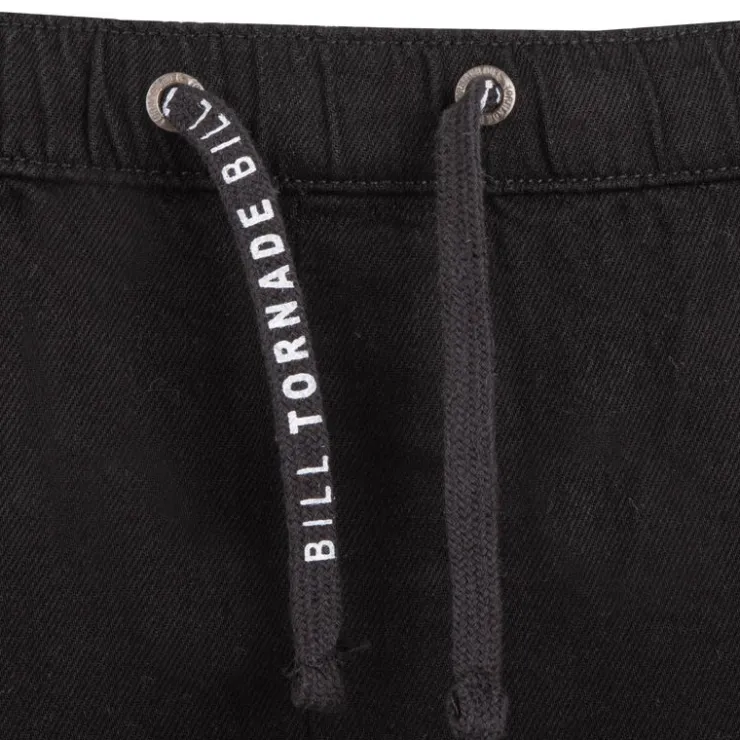 BILL TORNADE Jogging cargo uni 100% coton Homme NOIR Outlet