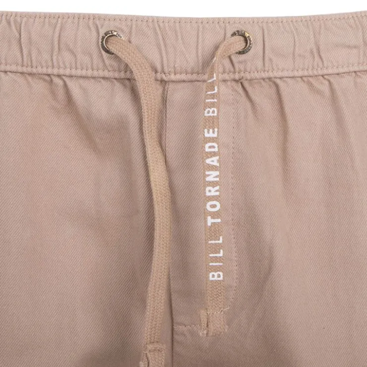 BILL TORNADE Jogging cargo uni 100% coton Homme BEIGE Hot
