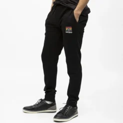 HELVETICA Jogging monaco coton Homme NOIR Clearance