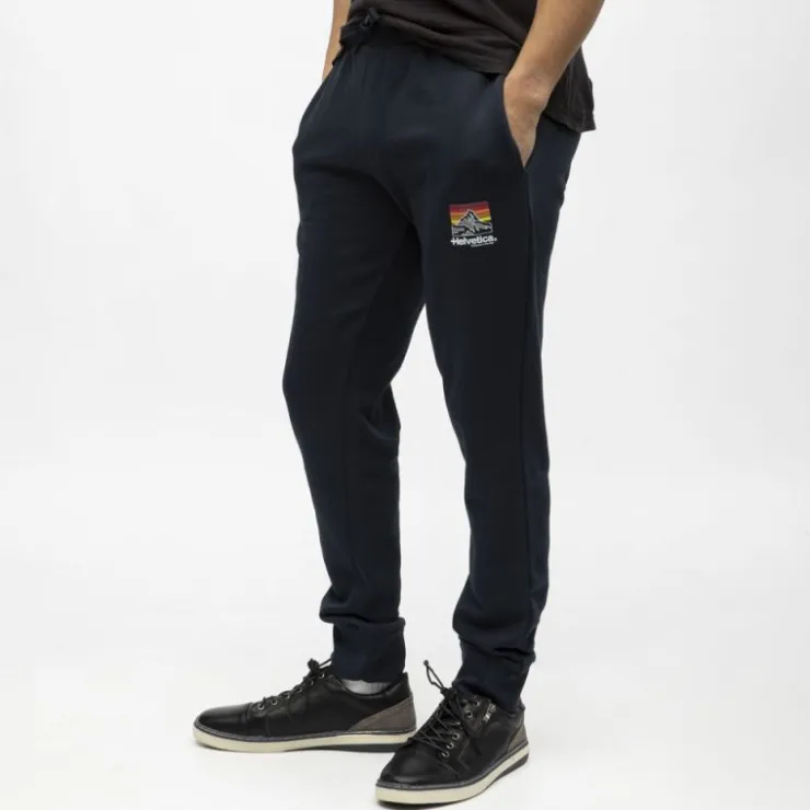 HELVETICA Jogging monaco coton Homme BLEU FONCE Discount