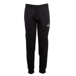 CALVIN KLEIN Jogging élastique en coton Homme NOIR Discount