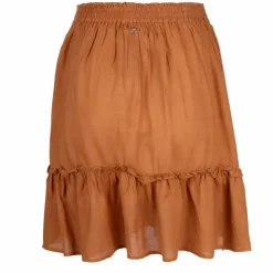 DEELUXE 74 Jupe à pois à volants ave élastique Femme MARRON