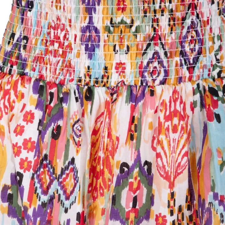 LA PETITE ETOILE Jupe à volants breeze motif mexico Femme MULTICOLORE Best