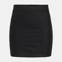 JDY Jupe courte mary fils métalliques Femme NOIR Sale