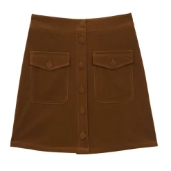 LA PETITE ETOILE Jupe courte veveine caramel Femme MARRON Best