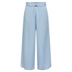 ONLY Jupe culotte évasée taille élastique Femme BLEU CLAIR Sale