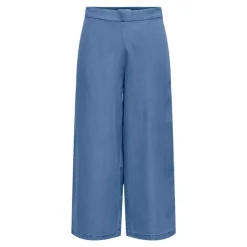 ONLY Jupe culotte évasée taille élastique Femme BLEU Clearance