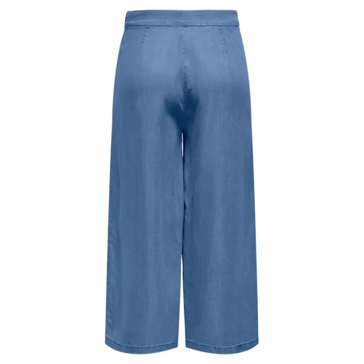 ONLY Jupe culotte évasée taille élastique Femme BLEU Clearance