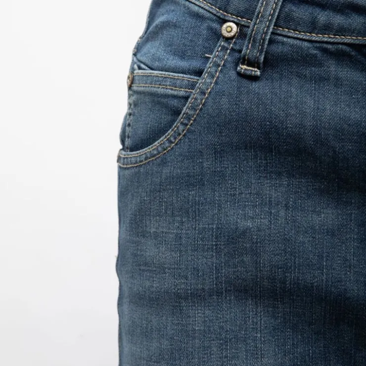 PLEASE Jupe denim fourreau délavé Femme BLEU Online