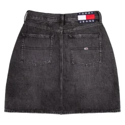 TOMMY HILFIGER Jupe en jean noir droite Femme GRIS FONCE Best