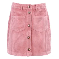 DEELUXE 74 Jupe en velours à boutons poche devant Femme ROSE Clearance