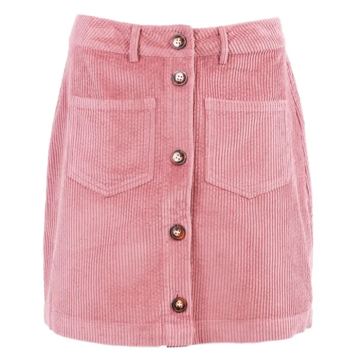 DEELUXE 74 Jupe en velours à boutons poche devant Femme ROSE Clearance