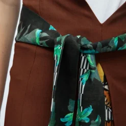 HOLLY AND JOEY Jupe gab effet portefeuille avec imprimé Femme MARRON Outlet