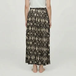 LES TROPEZIENNES PAR M.BELARBI Jupe ikat élastique imprimé Femme NOIR Online