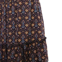 DEELUXE 74 Jupe isalda bordeaux imprimée Femme MARRON Outlet