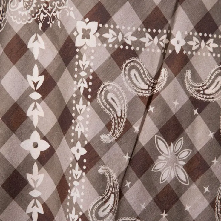 HOLLY AND JOEY Jupe longue regular vava à carreaux Femme BEIGE Hot