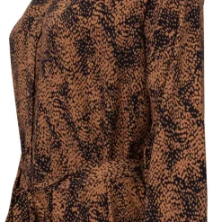 DEELUXE 74 Jupe yelena imprimée fleur noir et rouge Femme MARRON New