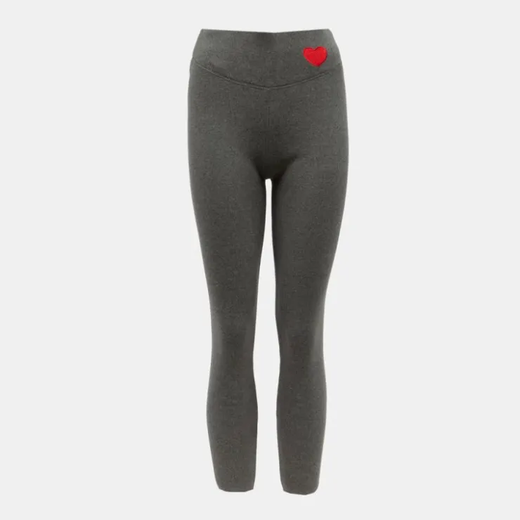 CHANTAL THOMASS Legging fourré myrta avec coeur brodé rouge Femme GRIS Best