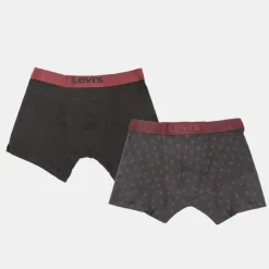 LEVI'S Lot 2 boxers coton imprimé fleuri avec logo Homme NOIR Sale