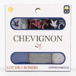 CHEVIGNON Lot de 3 boxers ayden Homme GRIS Hot