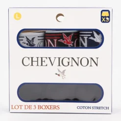CHEVIGNON Lot de 3 boxers ayden Homme NOIR New