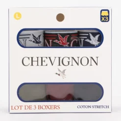 CHEVIGNON Lot de 3 boxers ayden Homme KAKI Hot