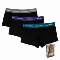 CALVIN KLEIN Lot de 3 boxers coton doux bicolores Homme MULTICOLORE Best