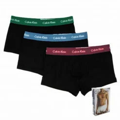 CALVIN KLEIN Lot de 3 boxers coton doux bicolores Homme MULTICOLORES Hot