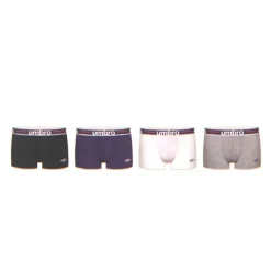 UMBRO Lot de 4 boxers coton umr/1/bcx4/class1 Homme MULTICOLORE New