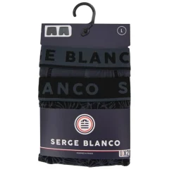 SERGE BLANCO Lot de 2 boxers imprimé fleurs et uni Homme GRIS Sale