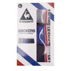 LE COQ SPORTIF Lot de 3 boxers noirs Homme MULTICOLORE New