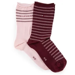 TOMMY HILFIGER Lot de 2 chaussettes Femme ROSE