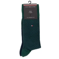 TOMMY HILFIGER Lot de 2 chaussettes Homme VERT FONCE Online