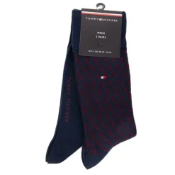 TOMMY HILFIGER Lot de 2 chaussettes Homme BLEU FONCE
