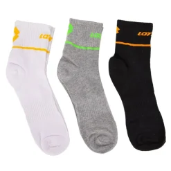 LOTTO Lot de 3 chaussettes logo cheville Homme MULTICOLORE Outlet