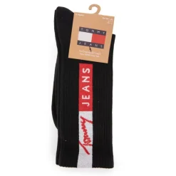 TOMMY HILFIGER Lot de 2 chaussettes Mixte NOIR Discount