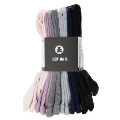 LULU CASTAGNETTE Lot de 6 chaussettes nilda Femme MULTICOLORE Best