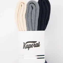 KAPORAL Lot de 3 chaussettes sport poseidon Homme BLEU FONCE Hot