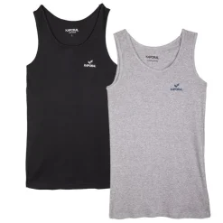 KAPORAL Lot de 2 debardeurs ramon Homme GRIS Best