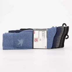 CHEVIGNON Lot de 5 paires de chaussettes chemsy multicolore BLEU New