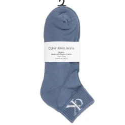 CALVIN KLEIN Lot de 2 paires de chaussettes Unies Homme BLEU Sale