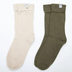 CHANTAL THOMASS Lot de 2 paires de chaussettes chaudes dariana Femme KAKI Best